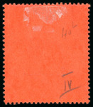 Stamp of Kenya, Uganda and Tanganyika » Kenya, Uganda and Tanganyika 1912 Wmk multi CA 100R purple and black with "SPECIMEN" overprinz