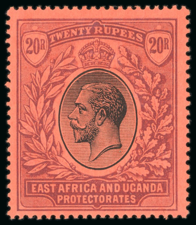 Stamp of Kenya, Uganda and Tanganyika » Kenya, Uganda and Tanganyika 1912 MCA 20r black and purple on red mint