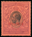 Stamp of Kenya, Uganda and Tanganyika » Kenya, Uganda and Tanganyika 1912 Wmk multi CA set of 17 values to 20r (both) with