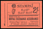 Stamp of Ireland » Booklets 1931-38, 2 shilling, complete exploded booklet, black