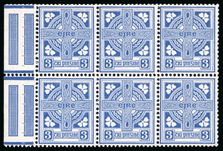 Stamp of Ireland » Booklets 1940-75 "E" wmk group of seven mint n.h. complete booklet panes of six,