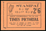 Stamp of Ireland » Booklets 1948-52, 2s6d shilling, group of four complete unexploded