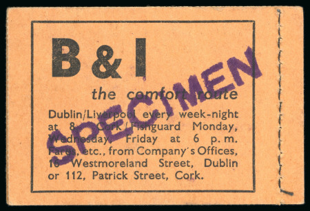 Stamp of Ireland » Booklets 1948-52, 2s6d shilling, complete unexploded booklets,