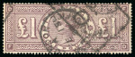 Stamp of Large Lots and Collections Great Britain: 1840-1900 used collection in stockbook incl. high values