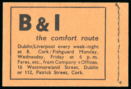 Stamp of Ireland » Booklets 1948-52, 2s6d shilling, complete unexploded booklet,