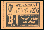Stamp of Ireland » Booklets 1948-52, 2s6d shilling, complete unexploded booklet,