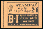 Stamp of Ireland » Booklets 1948-52, 2s6d shilling, complete unexploded booklet,