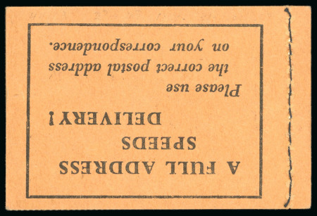 Stamp of Ireland » Booklets 1962, 3s shilling, complete unexploded booklets, black