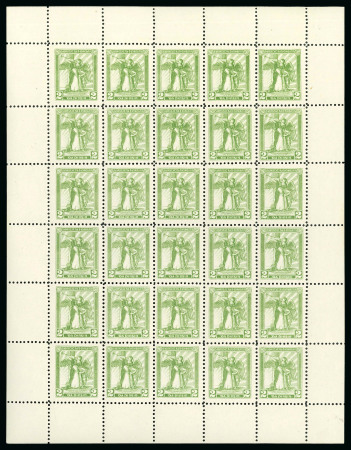 Stamp of Ireland » Essays & Proofs (E1-E167) 1922, Dollard - Lithographed in monocolour: 2d green,