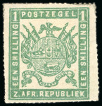 Stamp of South Africa » Transvaal 1870 small group of the rouletted issue on a Hagner