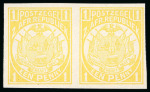 Stamp of South Africa » Transvaal 1884 Vurtheim 1d Colour Trials in 6 horizontal pairs