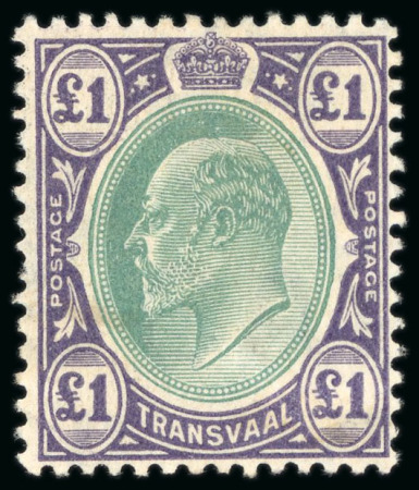 Stamp of South Africa » Transvaal 1902-05 mint range of KEVII issues on a Hagner