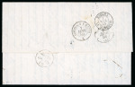 Stamp of Malta 1859 Incoming entire from Barcelona (dispatch cds in