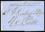 Stamp of Malta 1866 Stampless incoming entire from Holland with Edam