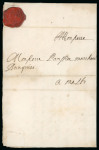 Stamp of Malta 1690 Incoming entire from Marseille addressed to a