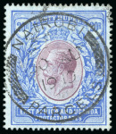 Stamp of Kenya, Uganda and Tanganyika » Kenya, Uganda and Tanganyika 1912-33, used collection neatly written up on pages with 1912-22 to 50R