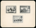 Stamp of Zanzibar » The Zanzibar Post Office (1895-1964) 1956 Photographic essay with 3 rejected designs for the 1957 issue