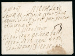 Stamp of France 1675 Lettre de Lyon pour Le Chateau Pierrelate (Drôme)