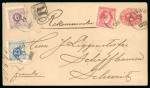 Stamp of Sweden 188510 Ore postal stationery envelope registered to