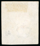 Stamp of Great Britain » 1840 1d Black and 1d Red plates 1a to 11 1840, 1d grey-black (very worn plate) pl.1a AE with four margins and neat strike of red MC