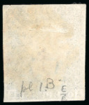 Stamp of Great Britain » 1840 1d Black and 1d Red plates 1a to 11 1840, 1d black pl.1b AE with four margins and red MC,