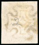 Stamp of Great Britain » 1840 1d Black and 1d Red plates 1a to 11 GB 1840, 1d black pl.2 AK with four margins and MC