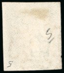 Stamp of Great Britain » 1840 1d Black and 1d Red plates 1a to 11 1840, 1d black pl.5 AG with four margins and neatly struck upright black MC