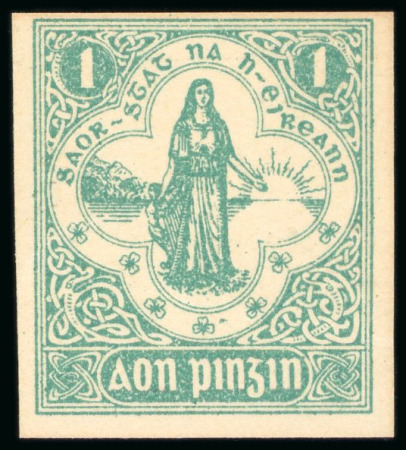 Stamp of Ireland » Essays & Proofs (E1-E167) 1922, Pictorial Printing Company: Imperforate 1d sepia,
