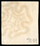 Stamp of Great Britain » 1840 1d Black and 1d Red plates 1a to 11 GB 1840, 1d black pl.11 AD with four margins and crisply struck black MC