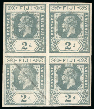 Stamp of Ireland » Essays & Proofs (E1-E167) 1922, De La Rue: Fiji 2d grey with "SE" watermark,
