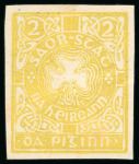 Stamp of Ireland » Essays & Proofs (E1-E167) 1922, O'Loughlin, Murphy & Boland: Clover 2d imperforate