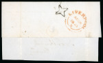 Stamp of Great Britain » 1840 1d Black and 1d Red plates 1a to 11 1840, 1d black pl.3 "AH", on front with bacfklap, inscribed in manuscript "p Railway Mail"