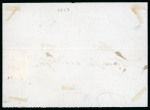 Stamp of Great Britain » 1840 1d Black and 1d Red plates 1a to 11 1840, 1d black pl.7 AD on part lettersheet with black MC, endorsed in manuscript "Stamp used before"