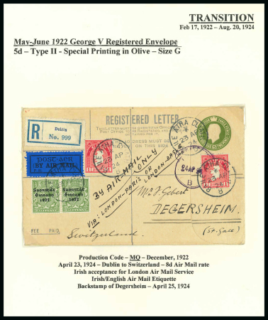 Stamp of Ireland » Postal Stationery Postal Stationery 1922-1942: Award-winning exhibition