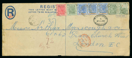 Stamp of Gold Coast 1890s-1910s, Attractive collection of QV & KEVII postal history with postal stationery and registered envelopes