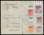 Stamp of Morocco Agencies (British Post Offices) » British Currency 1912 (Nov 25) envelope sent registered from Casablanca