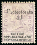 Stamp of Bechuanaland » Bechuanaland Protectorate 1888 1d on 1d, 2d on 2d, 3d on 3d, 4d on 4d and 6d