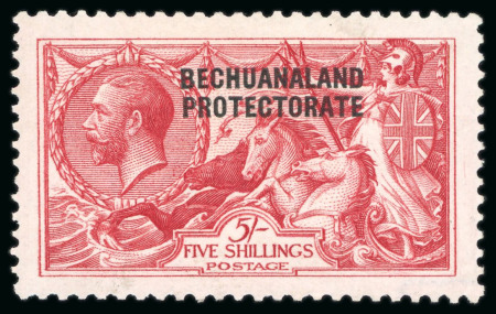 Stamp of Bechuanaland » Bechuanaland Protectorate 1913-24 Waterlow 2s6d brown and 5s rose-carmine, mint,