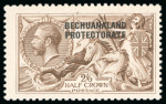 Stamp of Bechuanaland » Bechuanaland Protectorate 1913-24 Bradbury 2s6d chocolate brown, mint showing