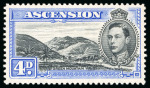 Stamp of Ascension 1938-53 4d black and ultramarine, perf. 13, mint, showing