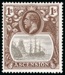 Stamp of Ascension 1924-33 Script CA 1/2d to 3s complete mint set of 12,