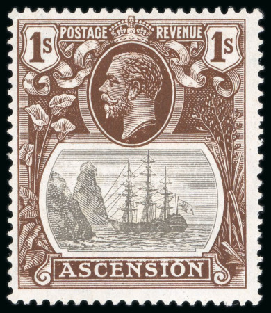 Stamp of Ascension 1924-33 Script CA 1/2d to 3s complete mint set of 12,