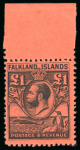 Stamp of Falkland Islands 1929-37 Whale & Penguin 1/2d to £1, complete mint