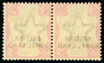 Stamp of Somaliland Protectorate 1903 6a olive-bistre, 1r green and aniline carmine,