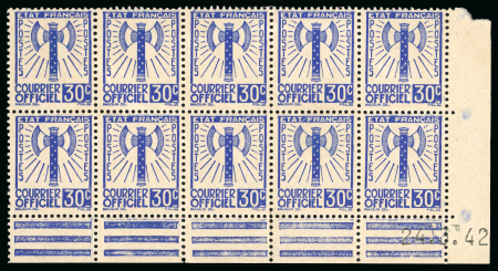 Stamp of France » Collections France, Colonies & Monaco: 1924-1942, Massif stock