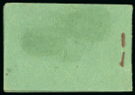 Stamp of Pitcairn Islands Booklet: 1940 4/8d. black on deep green paper, 17mm