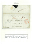 Stamp of Ireland » Pre-Stamp Postal History 1794-1879 Exhibit collection neatly mounted and written