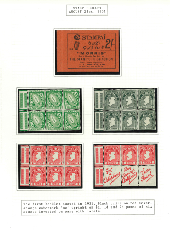Stamp of Ireland » Collections 1931-1968 Booklet Panes and Coil Issue: Attractive