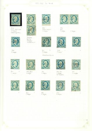 Stamp of Large Lots and Collections Netherlands: 1852-1990 Collection in three albums showing strength in 1852 William III showing a fine array of the 5c and 10c values