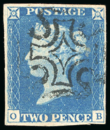 Stamp of Great Britain » 1840 2d Blue (ordered by plate number) 1840, 2d blue